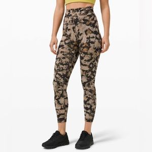 Lululemon Wunder Train High-Rise Tight 25" Dispersed Light Raw Linen Multi | 4